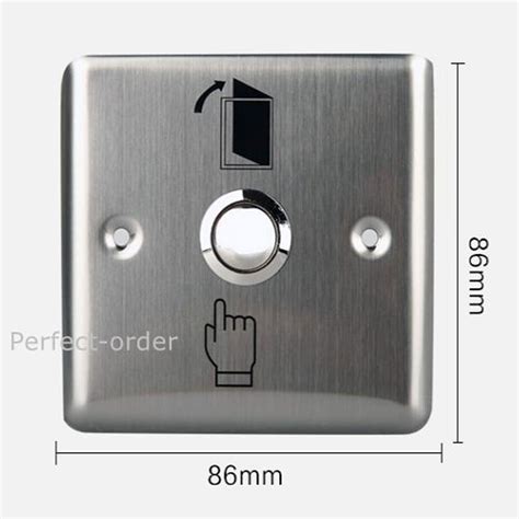 Cm Stainless Steel Rectangle V Dc Exit Push Grandado