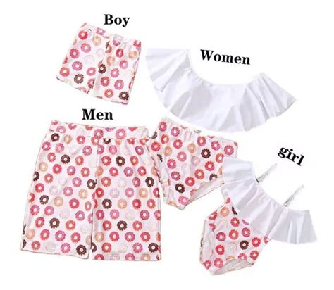 Traje De Baño Padre hijo Familia Hombre Mujer Niño Bikini Sp Meses sin intereses