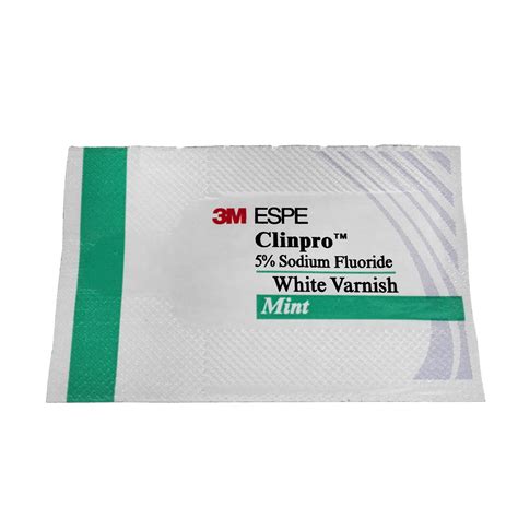 Dental M Clinpro Sodium Fluoride White Varnish Mint Flavor Packs