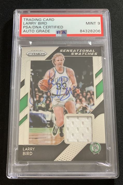 2018 Panini Prizm Larry Bird Sensational Swatches NM Sports Trading Cards