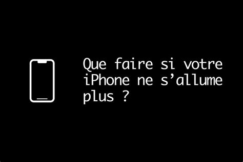 Mon Iphone Ne S Allume Plus La Pomme Appara T Et Dispara T R Solu