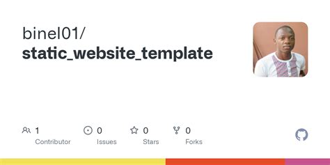 GitHub - binel01/static_website_template