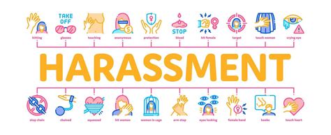 Sexual Harassment Minimal Infographic Banner Vector 17383843 Vector Art At Vecteezy