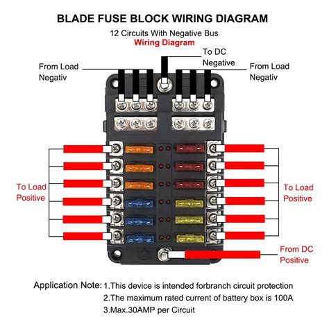 Buy Tawveml Way Blade Fuse Block W Negative Bus Atc Ato Fuse Box