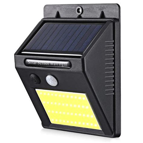 ₩24 452에서 48 Cob Leds 태양 강화한 Pir 운동 측정기 벽 램프 인간 몸 적외선 빛 옥외 방수 가정 정원 안전