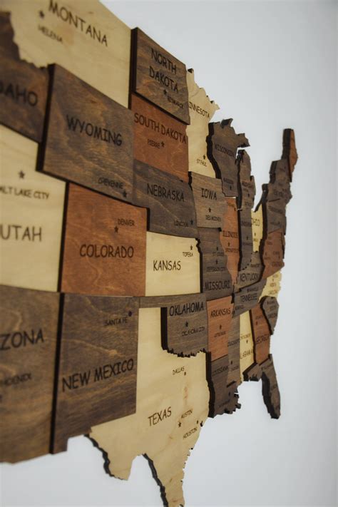 Wooden Us Map Wooden Wall Art Maps Wooden Usa Map Artofit