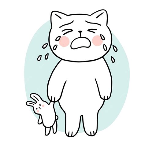 Crying Cat Cartoon