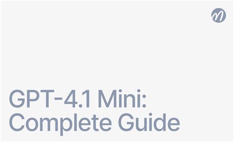 GPT-4.1 Mini: Complete API Guide, Pricing & Code Examples