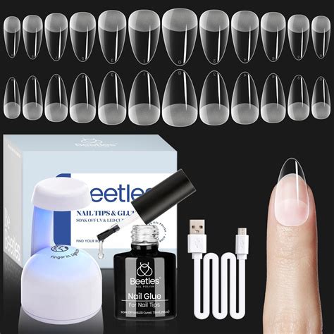 Amazon Beetles Gel Nail Polish Kit With Uv Light W Led Nail Lamp Colors Nude Gray Pink