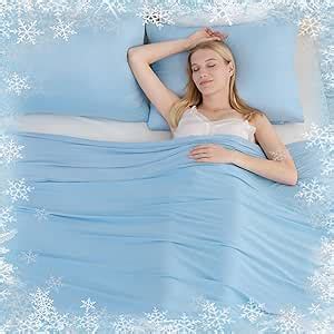 Amazon Auemtyn King Size Double Sided Cooling Blanket For Hot Sleepers With Japanese Q Max