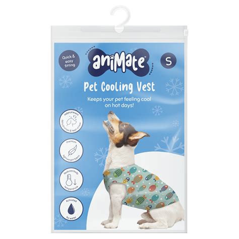 AniMate, Fish Pattern Pet Cooling Vest - for Dogs - Pet Range