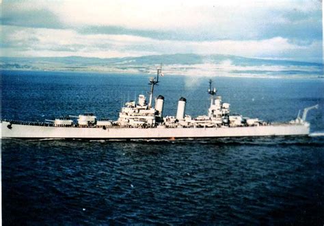 Chilean Light Cruiser Ohiggins Former Uss Brooklyn Cl 40 Rare Color