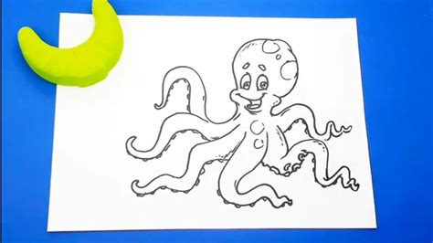 Kako Nacrtati simpatičnu Hobotnicu DIY How to Draw an Octopus YouTube