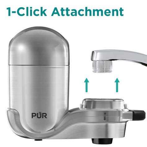 Pur Plus Vertical Faucet Mount Water Filtration System With In Lead