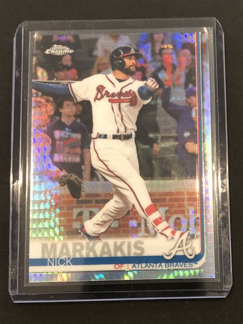 2019 Topps Chrome Prism Refractor 145 Nick Markakis For Sale Online