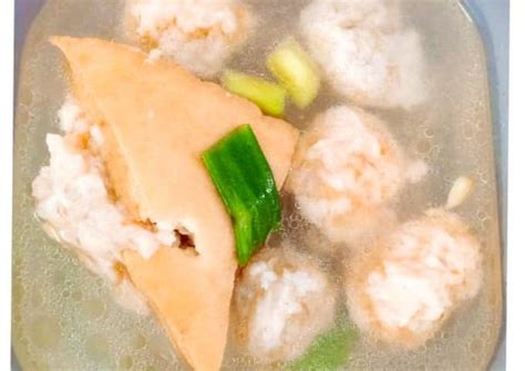 Resep Soup bakso tahu udang oleh Dapoer Mak Mel's - Cookpad