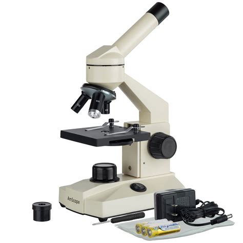 Amscope Lente De Vidrio óptico Microscopio Compuesto Led Totalmente