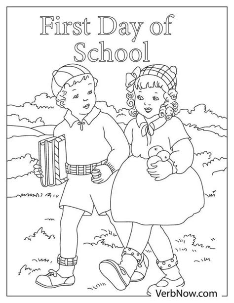 20 Free First Day of School Coloring Pages for Kids