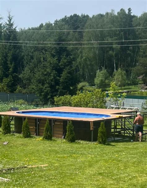 Купить Каркасный бассейн морозоустойчивый Лагуна стальной 10х3х1.25м ...