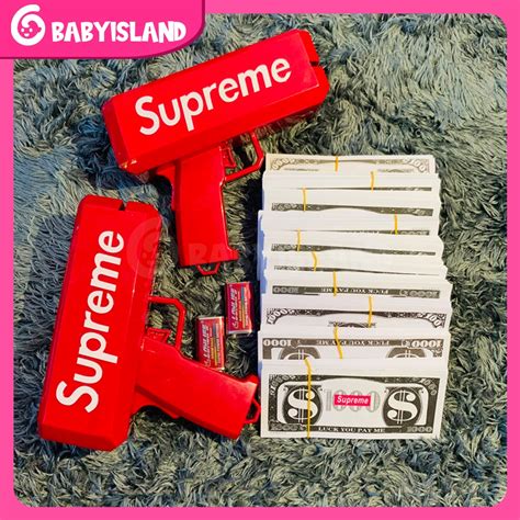 Jual Money Gun Supreme Toy/ Mainan Pistol Uang Supreme/ Tembakan Uang ...
