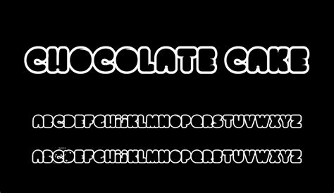 Chocolate Cake free font