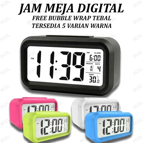 Jual Jam Meja Digital Jam Weker Pintar Digital Smart Alarm Clock