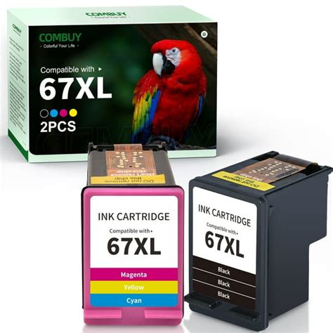 67 XL Ink Cartridge for HP 67 67XL Ink Cartridge HP DeskJet 2755 2752 ...