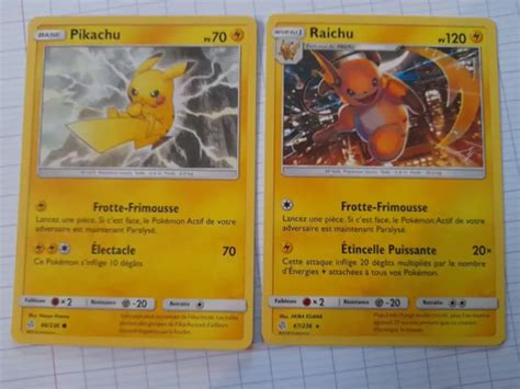 Lot Cartes Pokemon Pikachu Raichu Et Fr Eur Picclick Fr