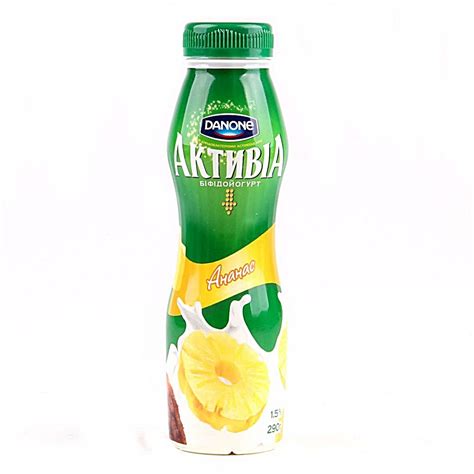Активіа йогурт питний Ананас 1,5 жирн 290г.