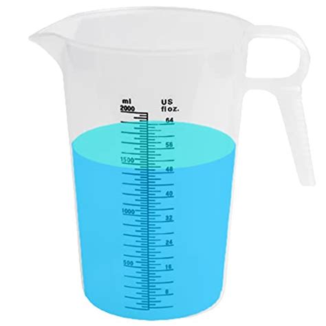 Accupour Oz Gallon Measuring Pitcher Plastic Multipurpose