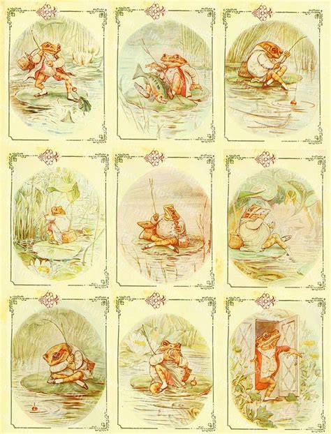 Fairy Tale Frogs Printable Beatrix Potter Illustrations - Etsy | Beatrix potter illustrations ...