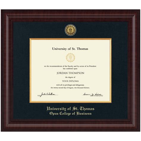 Ust Opus College Of Business Diploma Frames Church Hill Classics