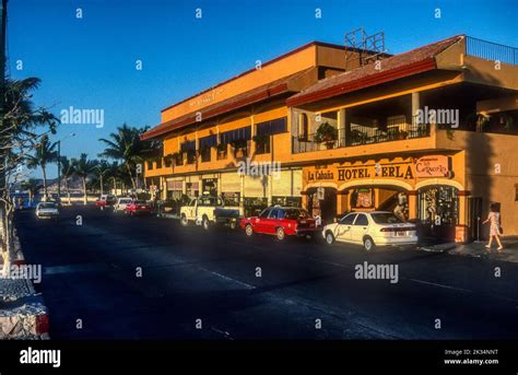 1990s Archive Image Of Hotel Perla On The Malecon At La Paz In Baja