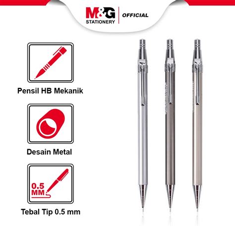 Jual M G Pensil HB Mekanik Coco Untuk Menulis Atau Menggambar Premium