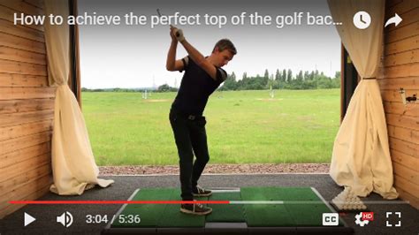 How to achieve the perfect top of the golf backswing position