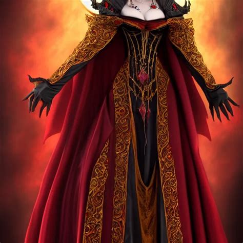 Beautiful Vampire Queen In Ornate Robes Highly Stable Diffusion