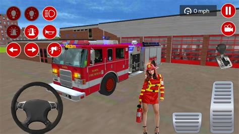 Real Fire Truck Driving Simulator New Fire Fighting Firema S