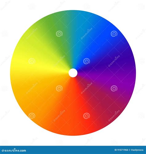 Color Wheel Vector Spectrum Colorful Circle Rainbow Design Creative