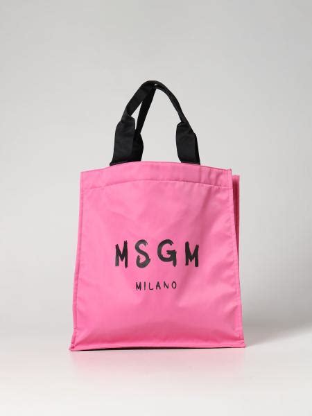 MSGM: bags for man - Pink | Msgm bags MZ46638 online on GIGLIO.COM