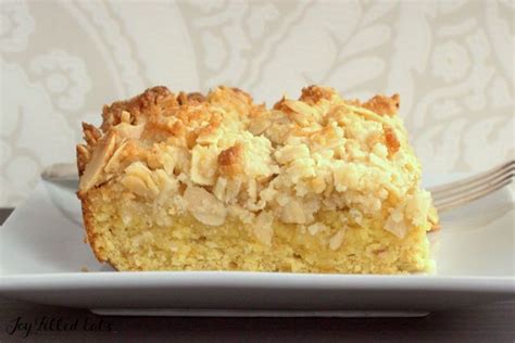 Almond Crumb Cake Recipe Low Carb Keto Thm S Joy Filled Eats Low Carb Baking Keto