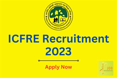 ICFRE Recruitment 2023 Monthly Pay Scale 63200 Post Check Age Date