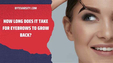 How Long Does It Take For Eyebrows To Grow Back Bytevarsity