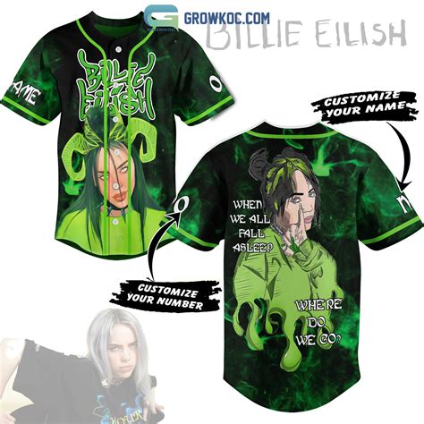 Billie Eilish Hit Me Hard And Soft Personalized Baseball Jersey Growkoc