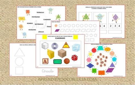 Formas Geométricas Cuaderno De Actividades Para Infantil Aprendiendo