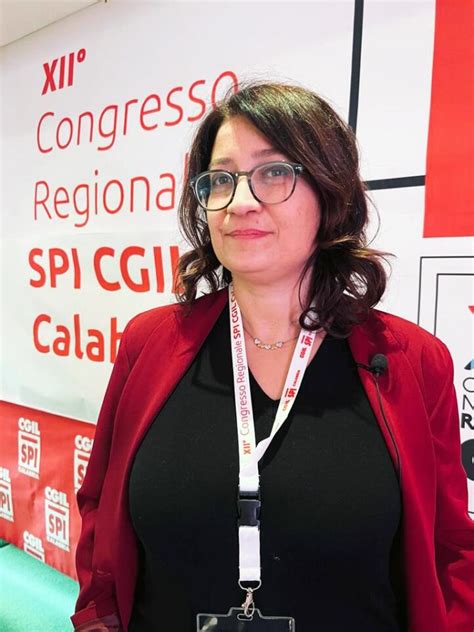 Claudia Carlino Riconfermata Alla Guida Dello Spi CGIL Calabria