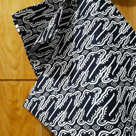 Jual Kain Batik Cap Sewarna Hitam Motif Liris Ongkel Shopee Indonesia