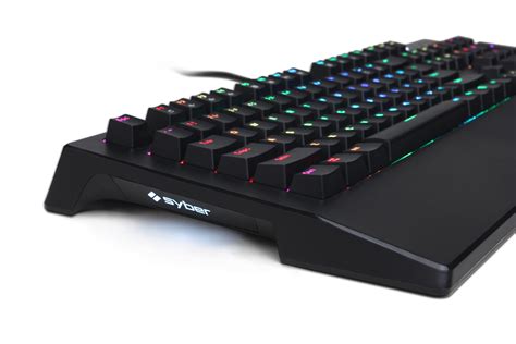 CyberPowerPC Syber K1 RGB Kontact Red Linear Switches Mechanical Gaming ...