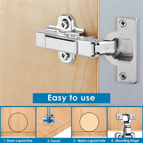 35mm Concealed Hinge Hole Jig Kitchen Cabinet Doors With Drill Bit Tool