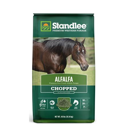 Standlee Premium Western Forage Alfalfa Chopped Hay Horse Feed 40 Lb