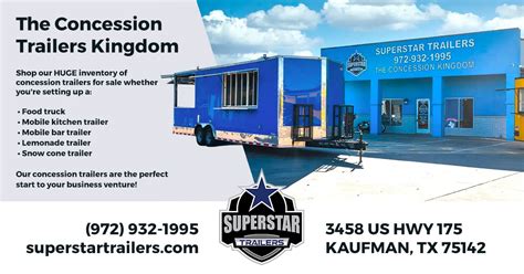 8.5x20 Quality Cargo Concession Porch Trailer - Superstar Trailers